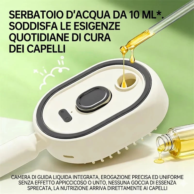 Pettine Massaggiante Vapore 3in1