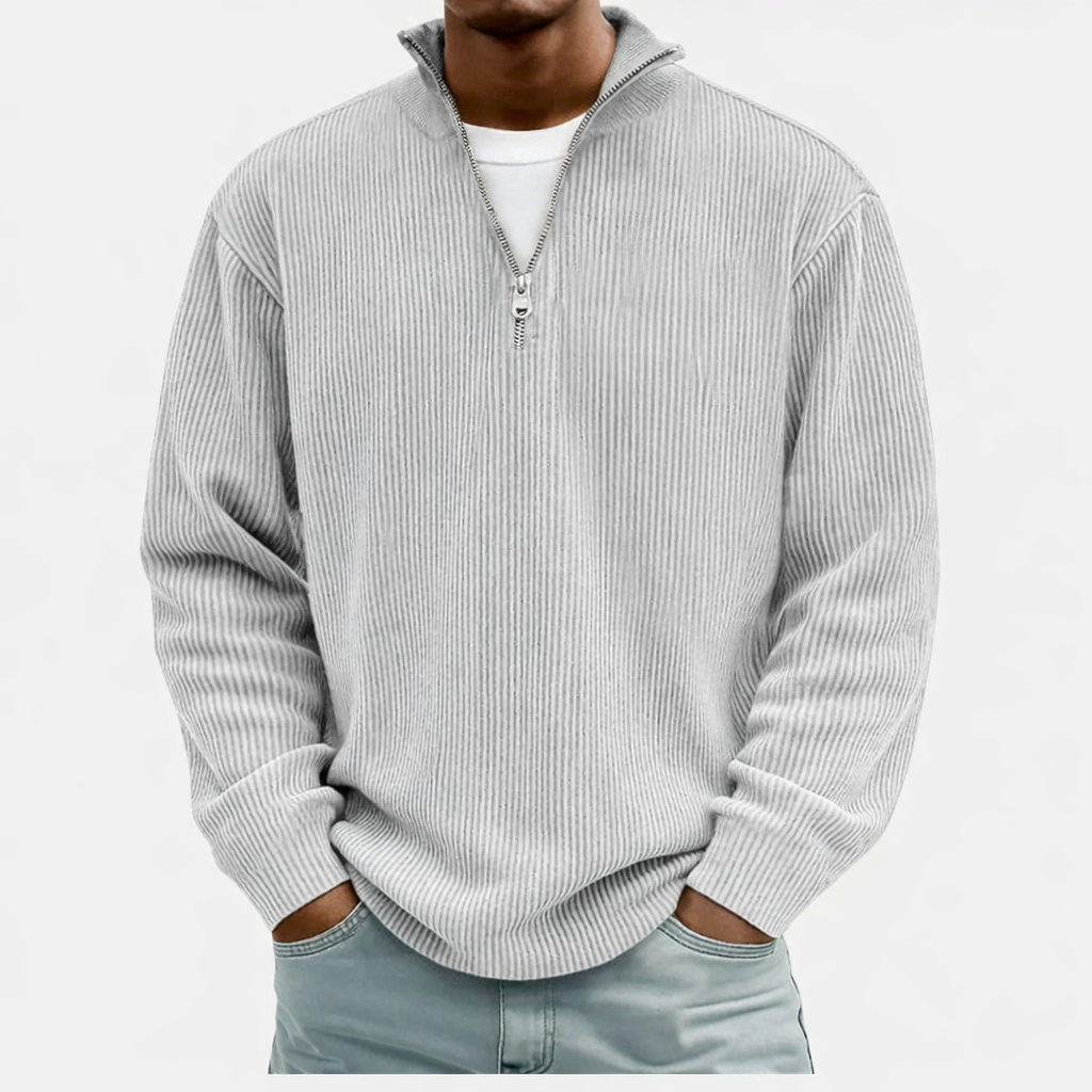 Polo Uomo con Zip a Coste
